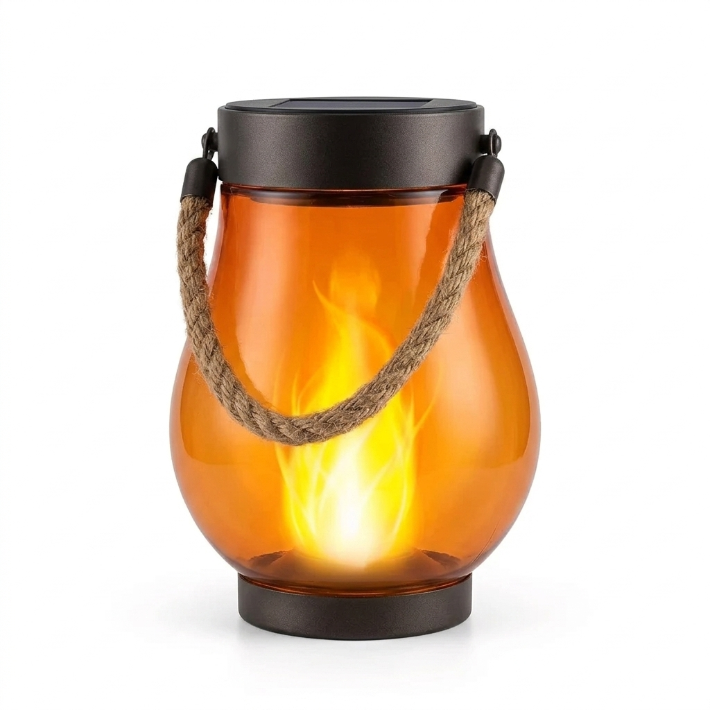 FlameGlow - Solar Flame Lamp