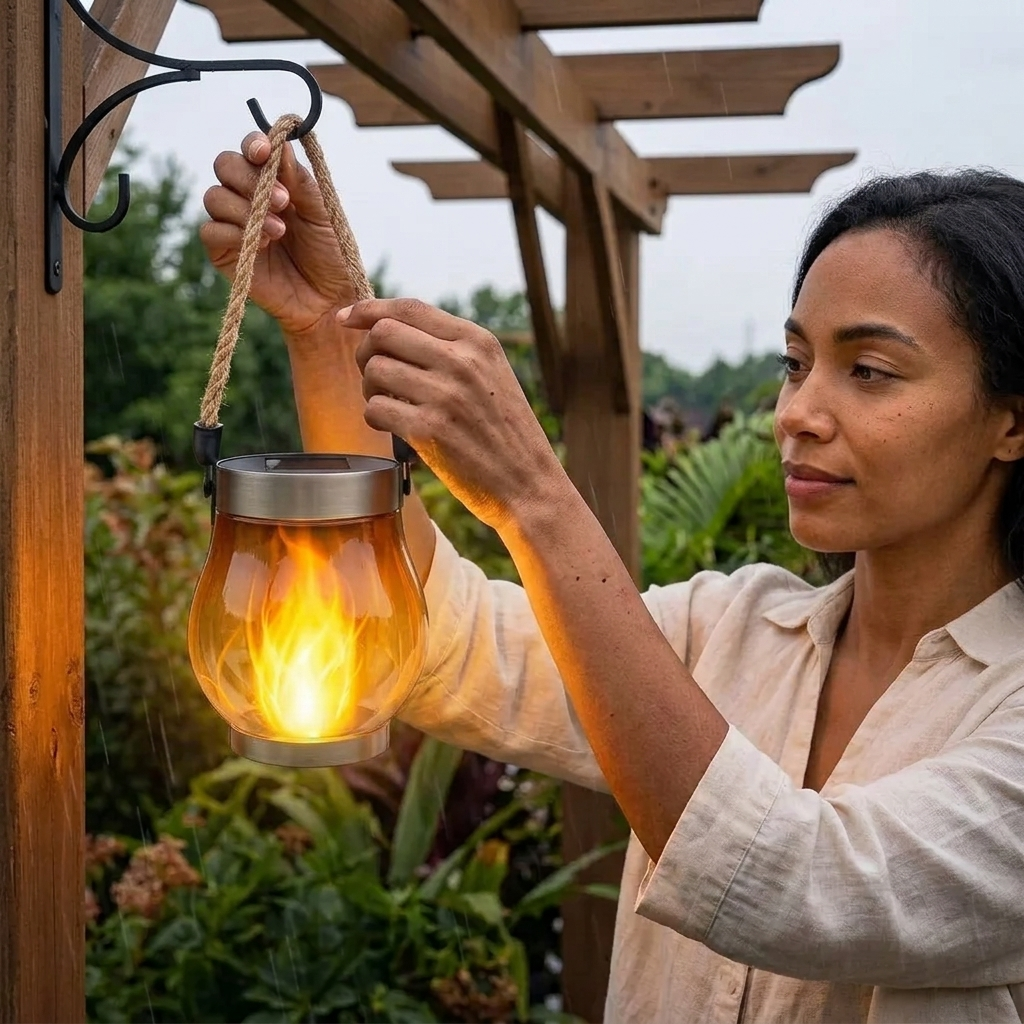 FlameGlow - Solar Flame Lamp